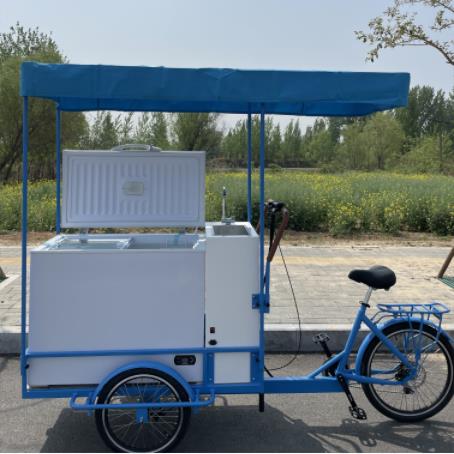 Summer delivery of fresh food, ice cream tricycle for fast delivery of fresh food e-commerce to help